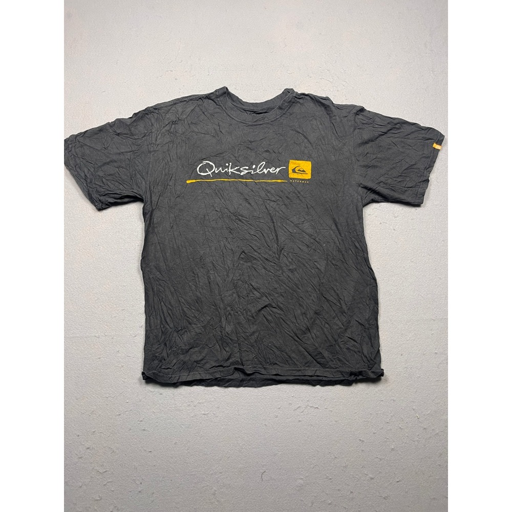Quiksilver Waterman T Shirt Organic Cotton Black Large Mens